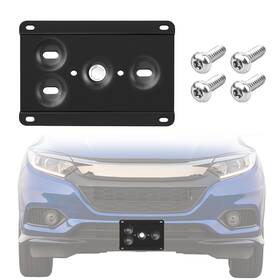 6738 Gruoiz No Drill Front License Plate Mount Compatible With Honda Hr-v Odyssey 5th Ge