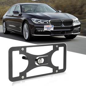 6861 Gruoiz No Drill Front Bumper License Plate Mount Compatible With Bmw 7 Series 2010-2