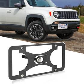 Gruoiz 756542413203 No Drill Front Bumper License Plate Mount Compatible With Jeep Renegade 2015-