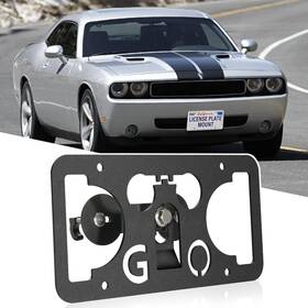 6679 Gruoiz A/6679 No Drill Front Bumper License Plate Mount Compatible With Challenger Charger