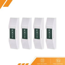 Gryfton 680811058775 4 X Push To Exit Button Release Switch Door Access Control Pc Panel 12v 3a White