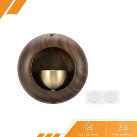 Gryfton 680811080387 Shopkeepers Bell Wood Door Chime Hanging Magnetic Jingle Brown Egg