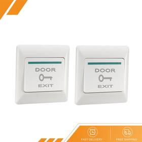 Gryfton 686687012132 2 X Push To Exit Button Release No/nc/com Switch Panel Door Access 36v 3a White