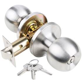 Gscz-st-et-1 Gschengzhi Gscz Door Knob With Key For Bedroom Locks Keys Stainless Steel Doo