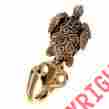 H5001 Vicenza Designs Pollino Turtle Hook Antique Gold