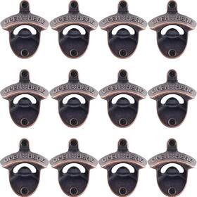 428ecx12 Haiicen 12 Pcs Bulk Bottle Opener Wall Mounted Old Fashioned Antique Copper Mountabl