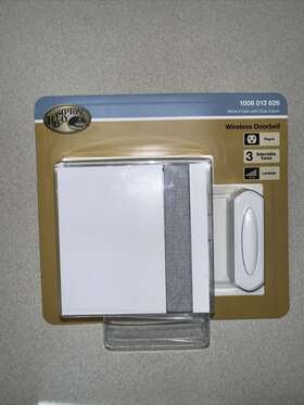 Hampton Bay 016963173163 Wireless Doorbell White Finish New In Box