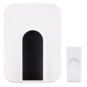 Hb-7307-03 Hampton Bay Wireless Plug-in Doorbell Kit With 1-push Button In White
