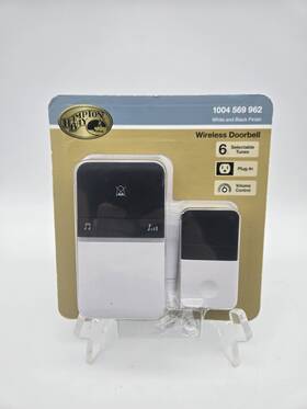 Hb-7313-03 Hampton Bay Wireless Plug-in Door Bell With Button