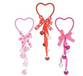 Hangers 011586736580 Door Knob Heart Shaped With Bells Includes St Obrtnicki Artikl Pink