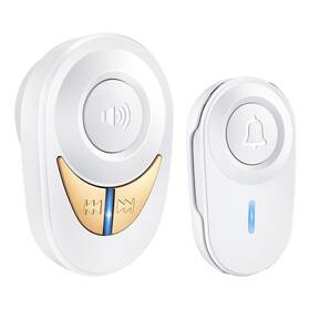 Db04-w Hapythda Doorbell Waterproof Wireless 1200ft Long Range 48 Chimes 5-level A