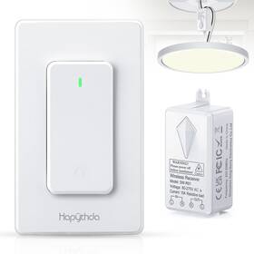 Sw-r01 Hapythda Sw-ak1&sw-r01 Wireless Light Switch No In-wall Wiring Required Remote Control