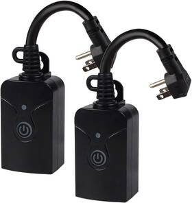 151t-2p Hbn Outdoor Smart Wifi Plug Heavy Duty Wi-fi Timer With One Grounded Outlet