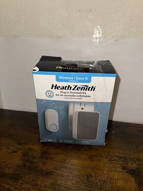 18000153 Healthzenith Health Zenith Plug In Water Resistant Doorbell Kit New