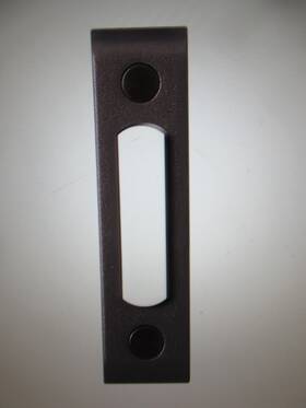 91009283 Heath Zenith Oil-rubbed Bronze Metal Wired Lighted Push Doorbell Button