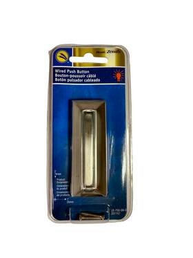 Le-750-sn-d Heath Zenith Wired Doorbell Push Button Satin Nickel Halo-lighted New