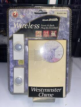Sl-6167-ta1 Heath Zenith Wireless Plug-in Doorbell New Easy Install