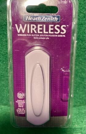 Sl-7797-03 Heath Zenith Wireless Doorbell Push Button In White Sealed Package
