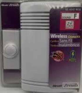 Sl-6147wh Heath Sl6147 Zenith Wireless Door Chime Kit Musical Tones New