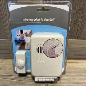 Heath/zenith 016963673076 / Wireless Plug-in Doorbell Kit With 1-push Button In Off White