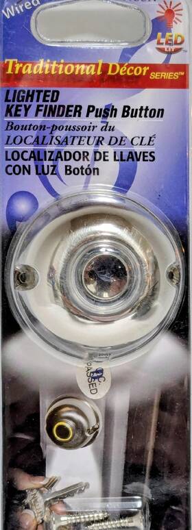615-0910-slbsn Heath Zenith Wired Chrome Led Lighted Doorbell Push-button 0405