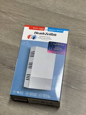91009242 Heath Zenith Globe Electric Plastic Wired Or Wireless Digital Doorbell