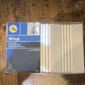Le-40-b Heath Zenith Open Box Wired Door Chime White Mechanical 2-note Tone Bar