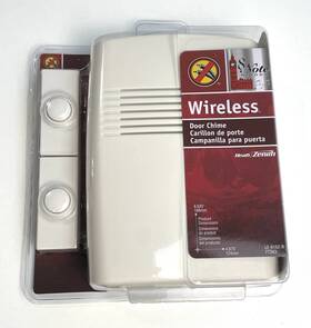 Le-6162-b Heath/zenith Wireless Door Chime With 2 Push Buttons New