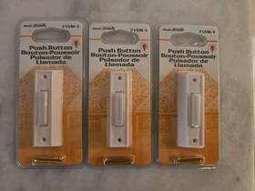 Le-715-1 Heath Zenith 3 New Wired Door Bell Chime Push Button White Lighted Center Bar