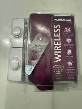 Sl-7367-04 Heath Zenith New 3-1/2 Inch W Wireless Plug-in Door Chime Kit White