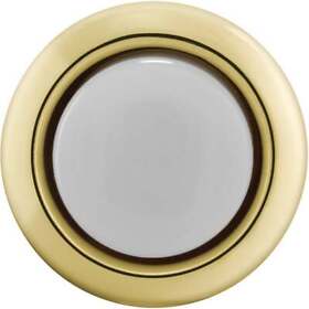 Sl-765-00 Heath Zenith Wired Gold Round Led Lighted Doorbell Push-button Pack Of