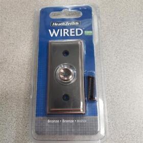 Sl-716 Heath Zenith Wired Led Lighted Bronze Door Bell Push Button