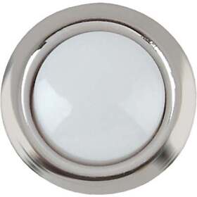 Sl-704-00 Heath Zenith Wired Silver Round Led Lighted Doorbell Push-button