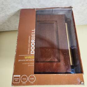Heathzenith 016963900486 Heath Zenith Door Bell Chime Wired Wooden Case 2 Note Ding Dong H