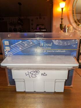 Le-81-a Heathzenith Vtg 2005 Heath / Zenith White Basic Wired 8 Westminster Note Door Chime