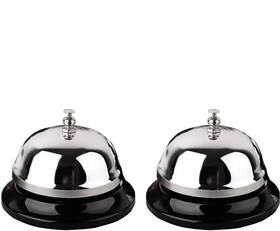 Heeyaa 745103923770 Call Bell 2 Packs 3.3 Inch Diameter With Metal Anti-rust Construction