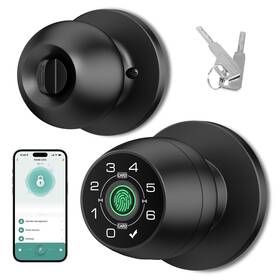 Hei Liang 763367306863 Fingerprint Door Lock And Keypad Input Smart Knob App C