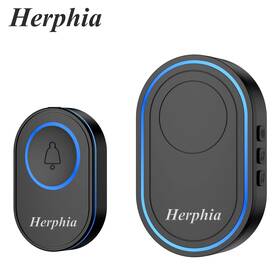 Vd032ab Herphia Plug In Wireless Doorbell Outdoor Twins Door Bell Kit 39 Chimes Waterproof Ring
