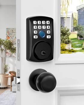 Hl-200df Hidalife Knob Fingerprint Door Lock With 2 Set Keyless Entry