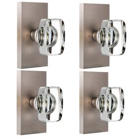 Hiemey 653858386361 Glass Dummy Door Knobs Interior Crystal Half For Closet Ha