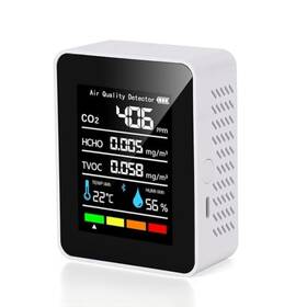 Hisuekigbfizt7ya6u Hisuekig Air Quality Monitor 5 In 1 Portable Tester Co2 Detector