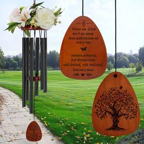 Hnwindchime03 Hn Haiinaa Memorial Wind Chimes For Outside Sympathy With Flowers