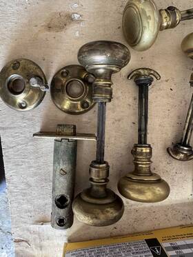 3783 Hollymade Vintage Bronze Door Knobs Set Tubular Lock For Bedrooms Doors