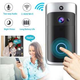 Td657404 Home Smart Timbre Wifi De Puerta Con Video Inalambrico Inteligente Intercomunicador