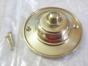 R-010hu-pbbp-06 House Of Antique Hardware New 2-7/8 Inch Round Solid Cast Brass Doorbell Button Polished Finish