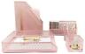 Women-5 Hy17073-a5set-pink Blu Monaco Office Supplies Pink Desk Accessories For 817327020938