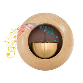 Ibenji Eggbeech 01 Magnetic Wooden Doorbell Chime Brass Shopkeeper Bell For Doors