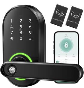 P01-205a Ibicletas Smart Keypad Door Lock With Handle Keyless Entry Digital For Front