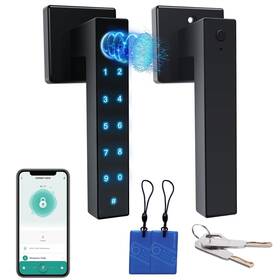 Sf043 Icamdoor Fingerprint Door Lock Smart Knob Keyless Entry With Handle