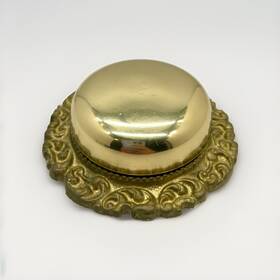 18054-005 Idh By St. Simons Antique Solid Brass Mechanical Twist Door Bell Ships Fast